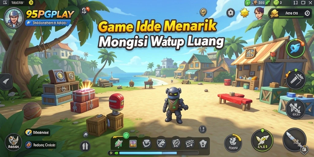 Screenshot gameplay 95PGPLAY dengan karakter yang sedang berkembang.
