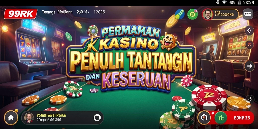 Gameplay menarik 99RK dengan suasana Kasino yang nyata.