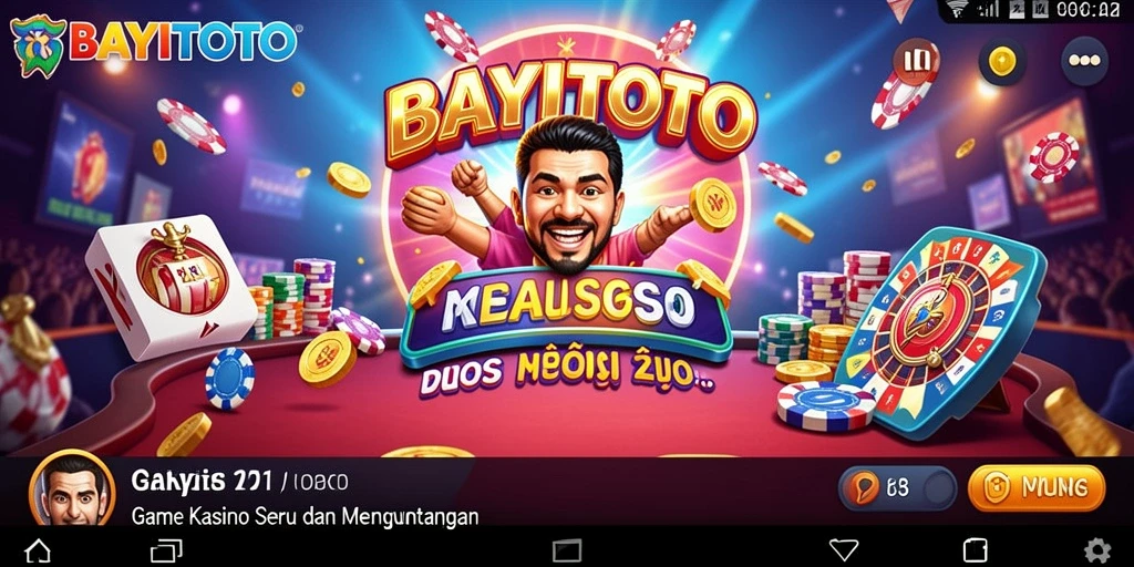 Tampilan gameplay seru dalam aplikasi BAYITOTO.