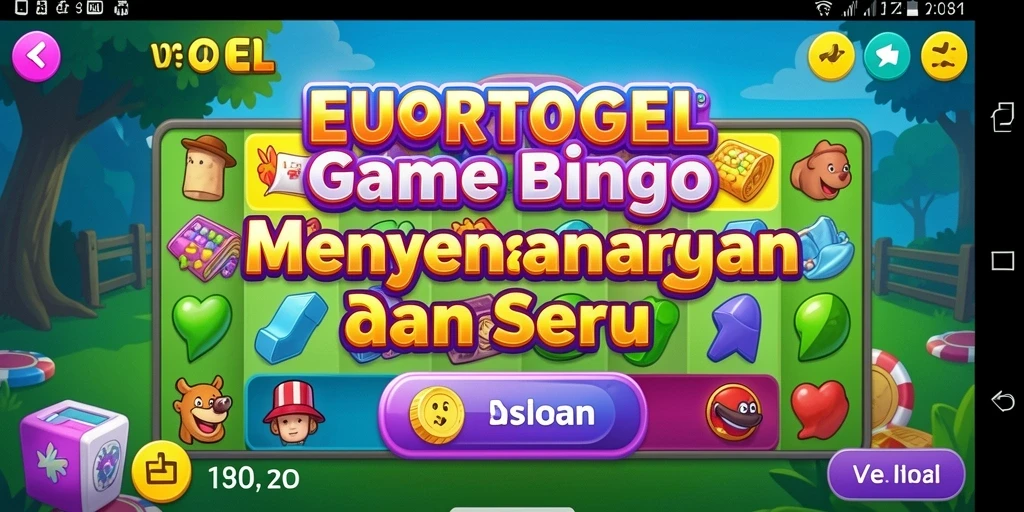 Tampilan seru dari gameplay Bingo di EUROTOGEL.