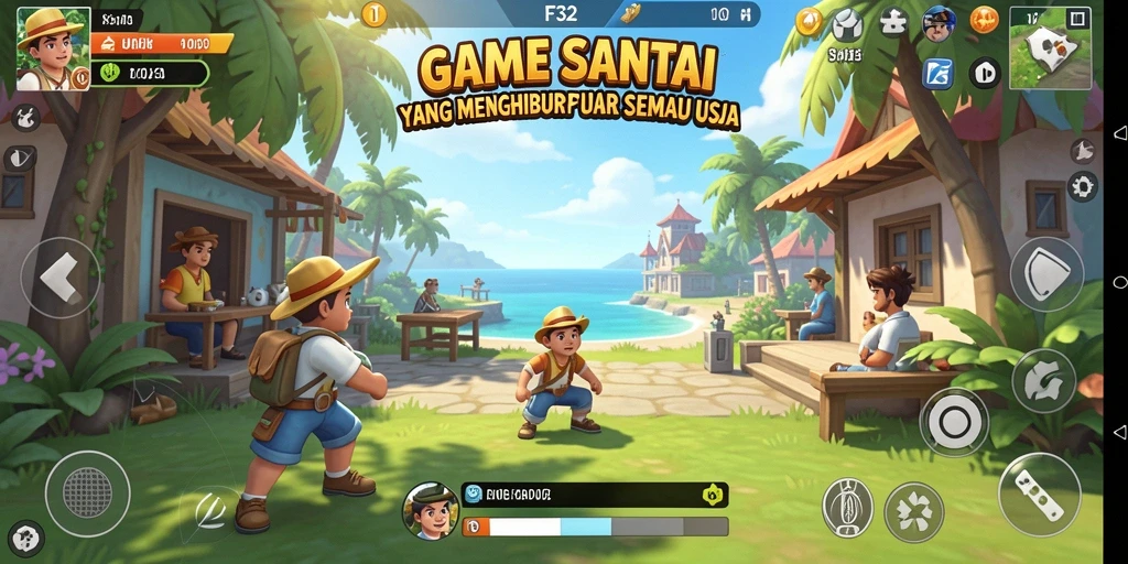 Tampilan gameplay F32 yang menarik dan menyenangkan untuk dimainkan.