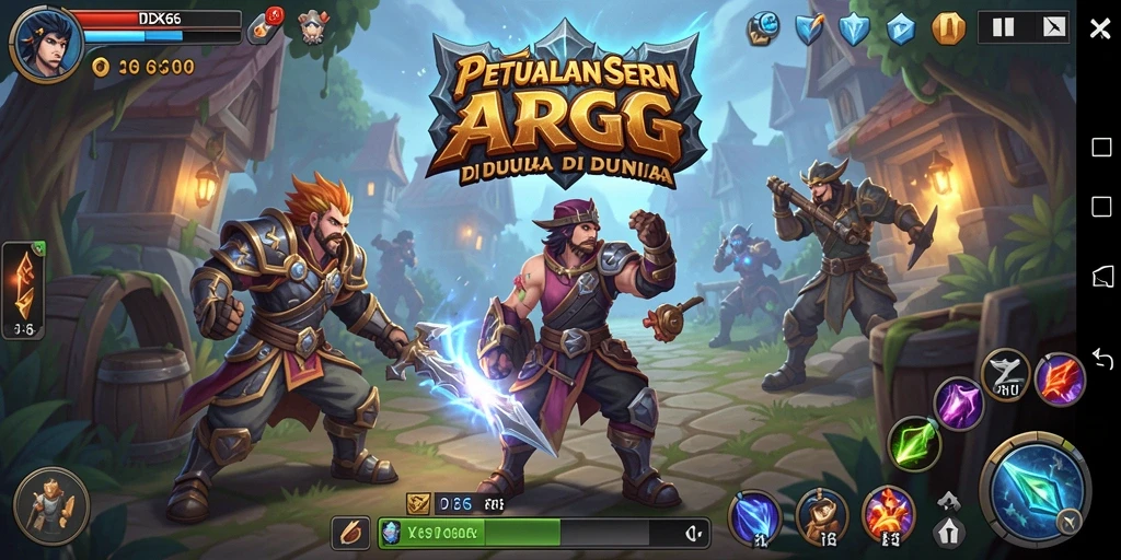 Tampilan gameplay seru di dunia fantasi IDX66.