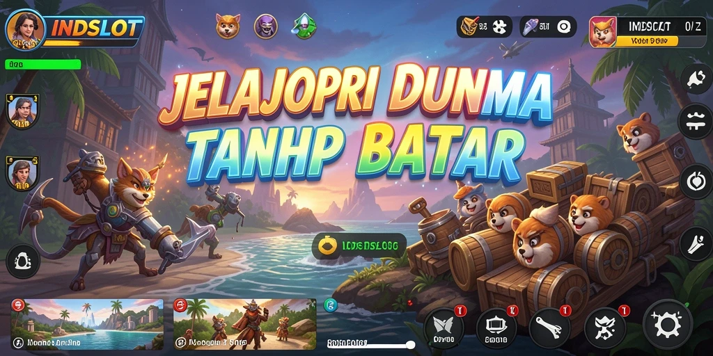 Tampilan gameplay yang memukau dari dunia terbuka INDSLOT.