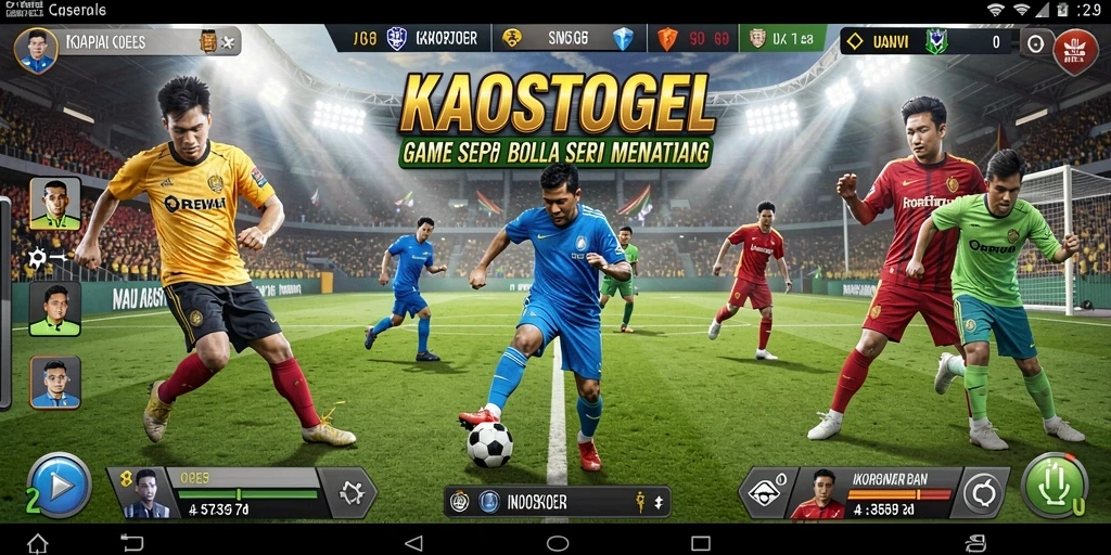 Tampilan gameplay KAOSTOGEL yang mendebarkan saat pertandingan berlangsung.