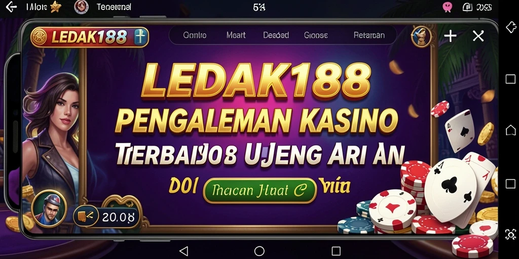 Tampilan gameplay <strong>LEDAK188</strong> yang menegangkan di layar smartphone.