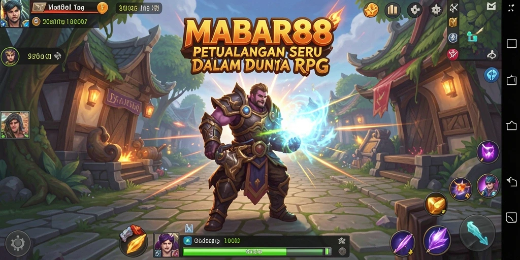 Screenshot utama MABAR88 menunjukkan karakter dalam pertempuran epik.