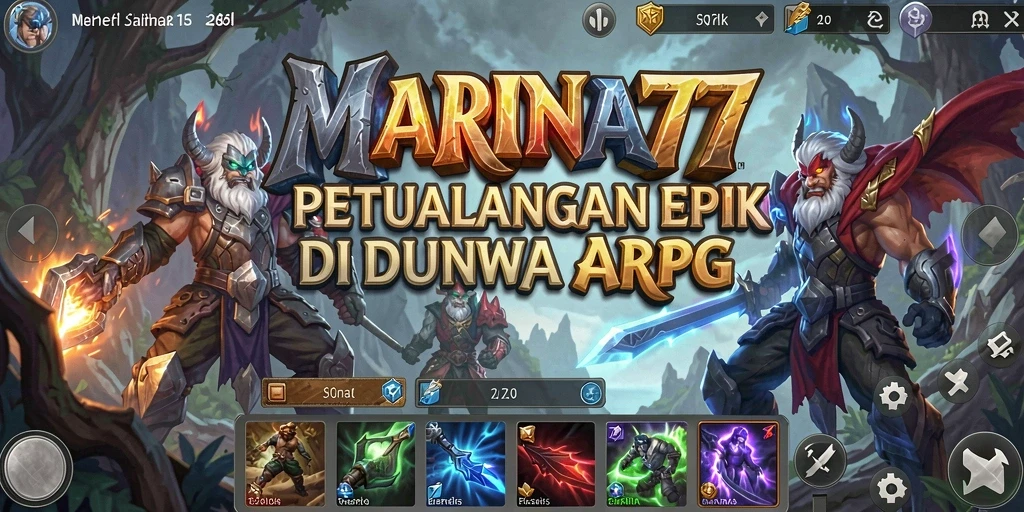 Tampilan gameplay menarik dari MARINA77 saat pertarungan epik.