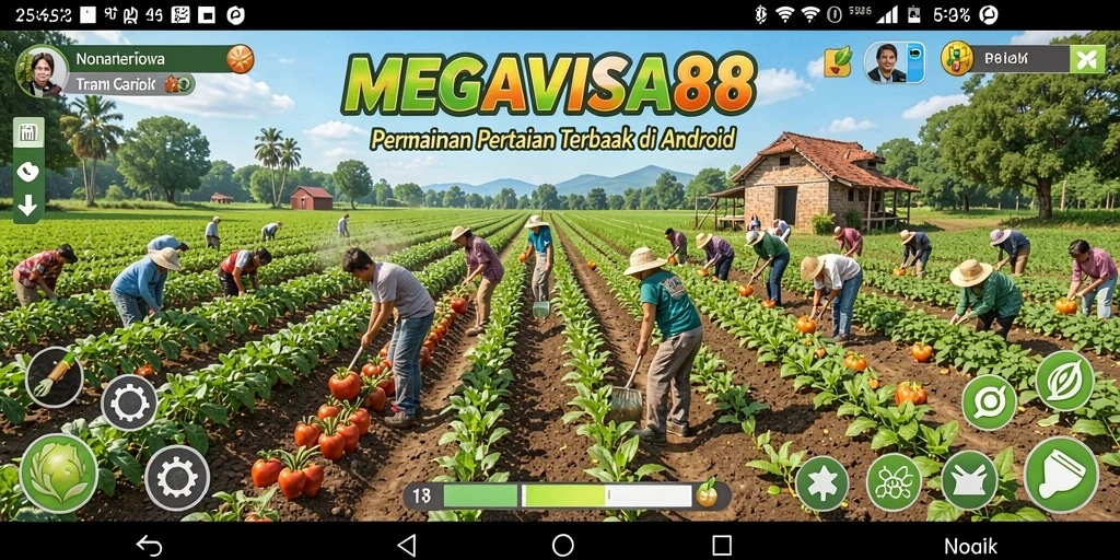 Gameplay seru saat bertani di MEGAVISA88 dengan grafik menawan.