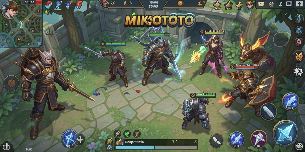 Screenshot MIKOTOTO menampilkan gameplay SLG yang mendebarkan.