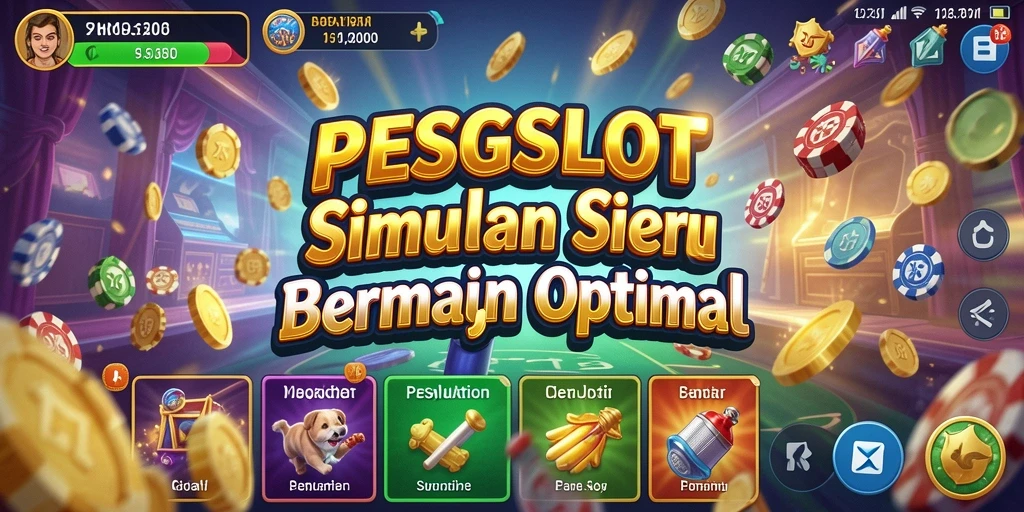 Gameplay PESGSLOT yang menarik dan mendebarkan dalam simulasi.