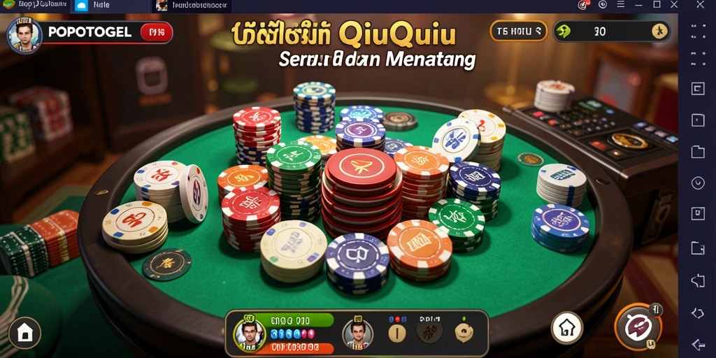 Screenshot gameplay QiuQiu POPOTOGEL yang mendebarkan.