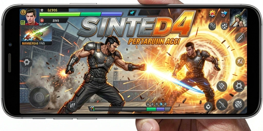 Tampilan gameplay <strong>SINTE4D</strong> yang mendebarkan dan penuh aksi.