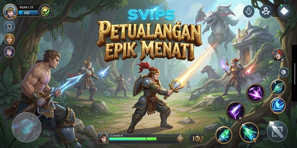 Tampilan menawan dari gameplay petualangan SVIP5 yang mendebarkan.