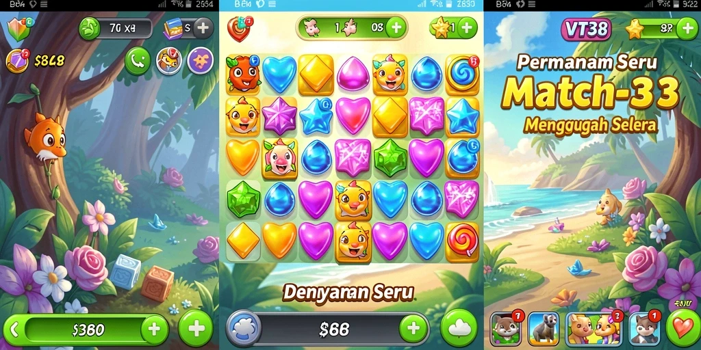 Menampilkan gameplay seru dan penuh warna dari VT38.