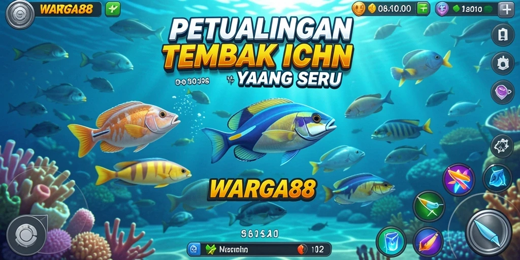Tampilan menarik dari WARGA88 saat pemain mengejar ikan.