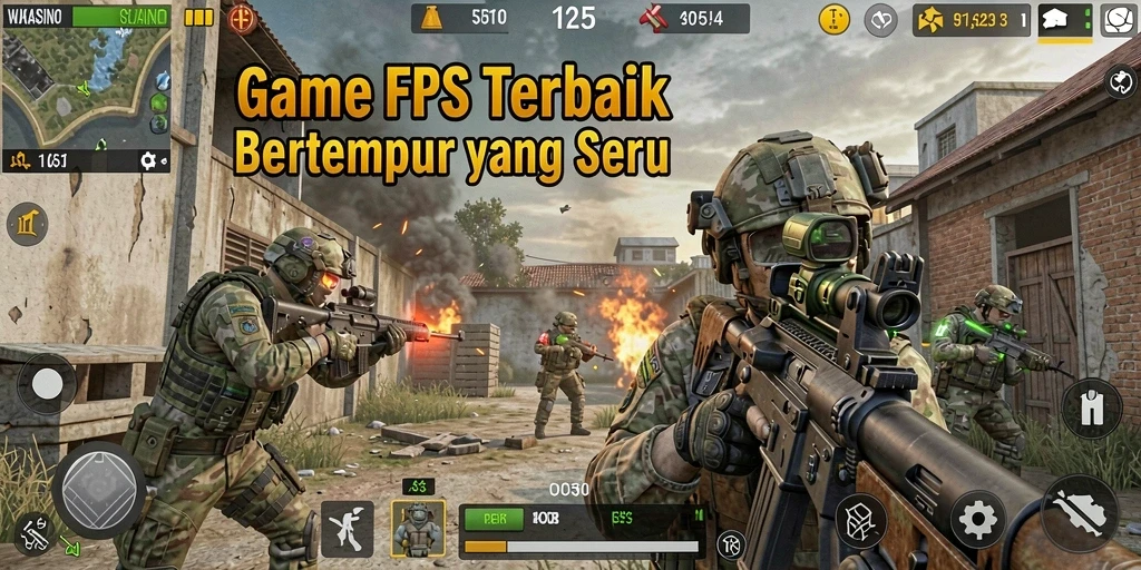 Gameplay seru WJKASINO dengan pertempuran FPS yang mendebarkan.